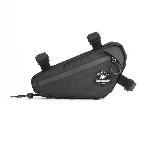 Rhinowalk Bicycle Triangle Bag Cosmopolis Series Lightweight Urban Bike Frame Bag Pack Under Top Tube Pouch Cycling Accessories(Black)