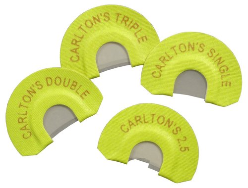 Hunters Specialties Carlton's Calls Premium Flex Elk Diaphragm Game Calls 4-Pack - Single, Double, Triple & 2.5 Diaphragm Calls Combo - Realistic Elk Calling Sounds