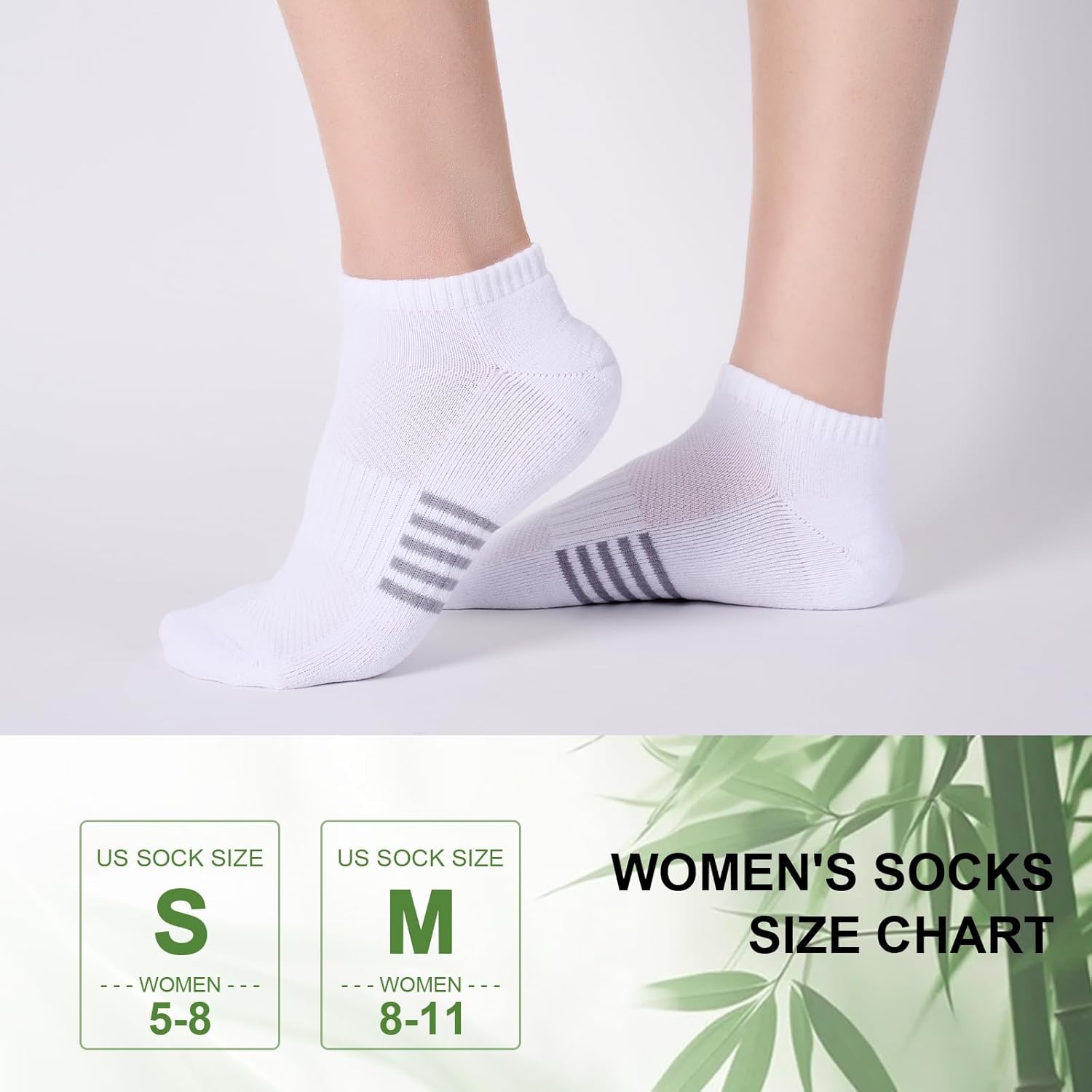 Skiennix Ankle Socks for Women - 6 Pairs Bamboo Viscose, Breathable & Moisture-Wicking, Low Cut