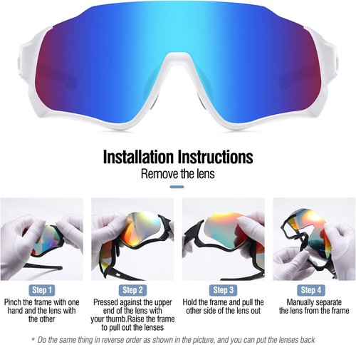 DUCO Kids Sunglasses - Polarized 4 Lenses Youth Sports Shades for Boys & Girls | DK280
