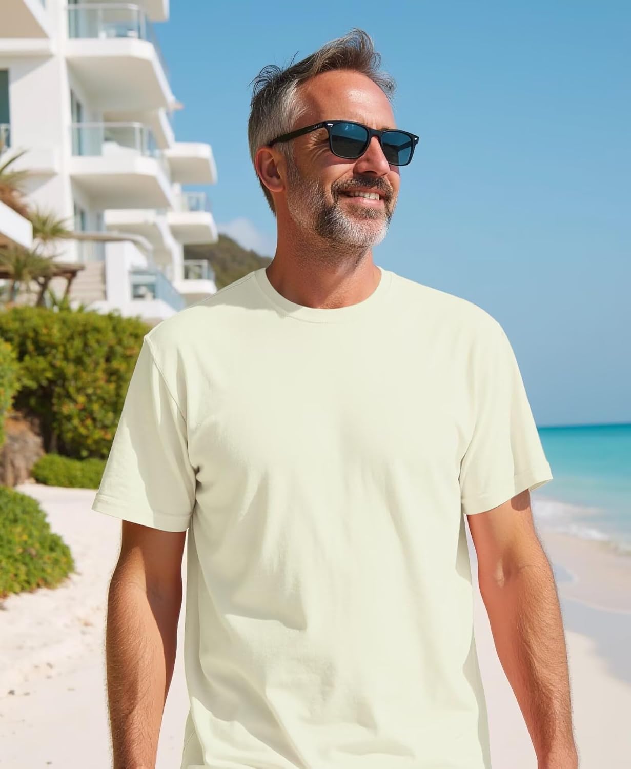 Skiennix Men's Crewneck T-Shirt - Moisture-Wicking, Soft & Breathable Casual Tee | Relaxed Fit, Short Sleeve