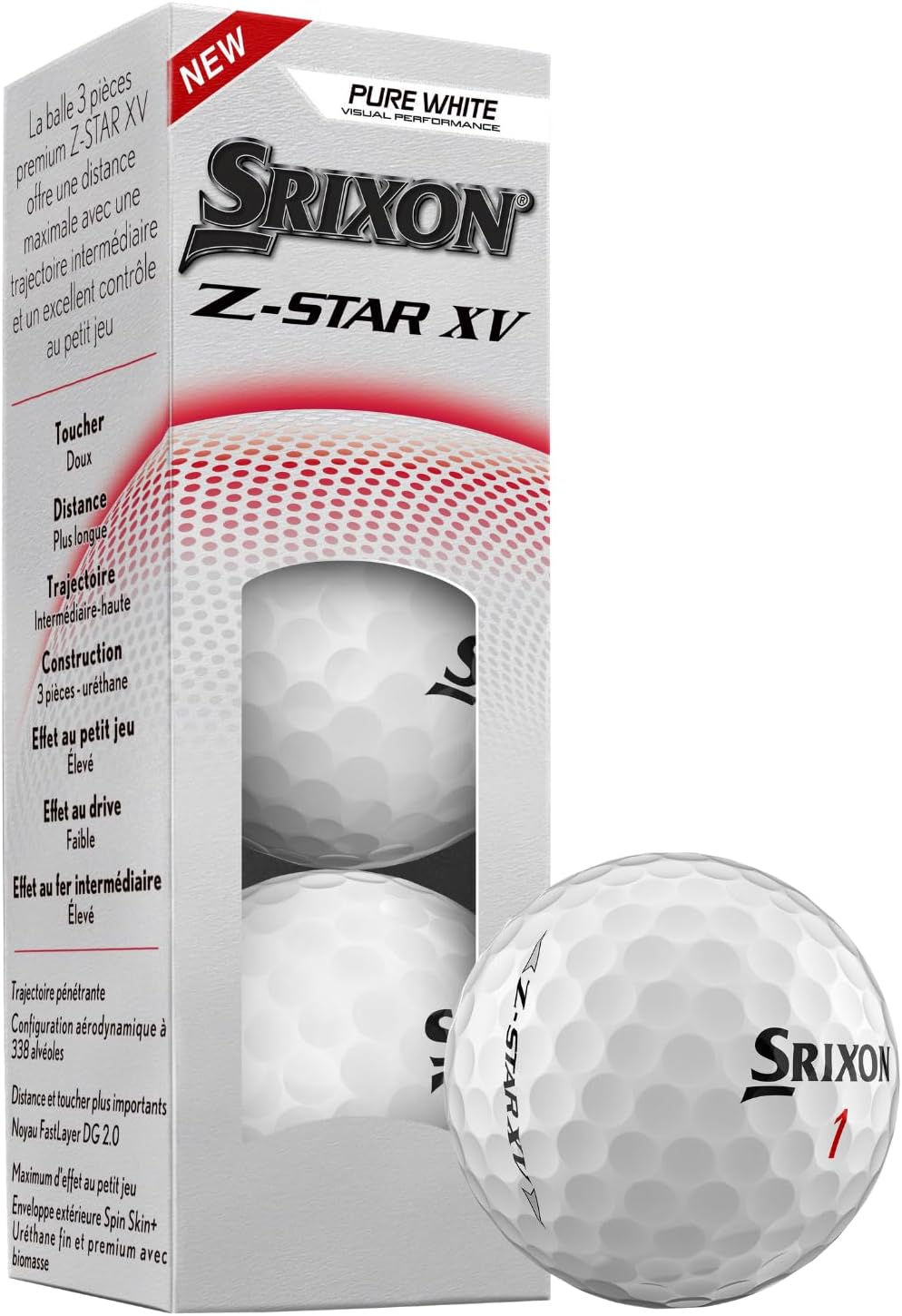 Srixon Z-Star XV Golf Balls - Premium Performance for Maximum Distance | 12-Pack