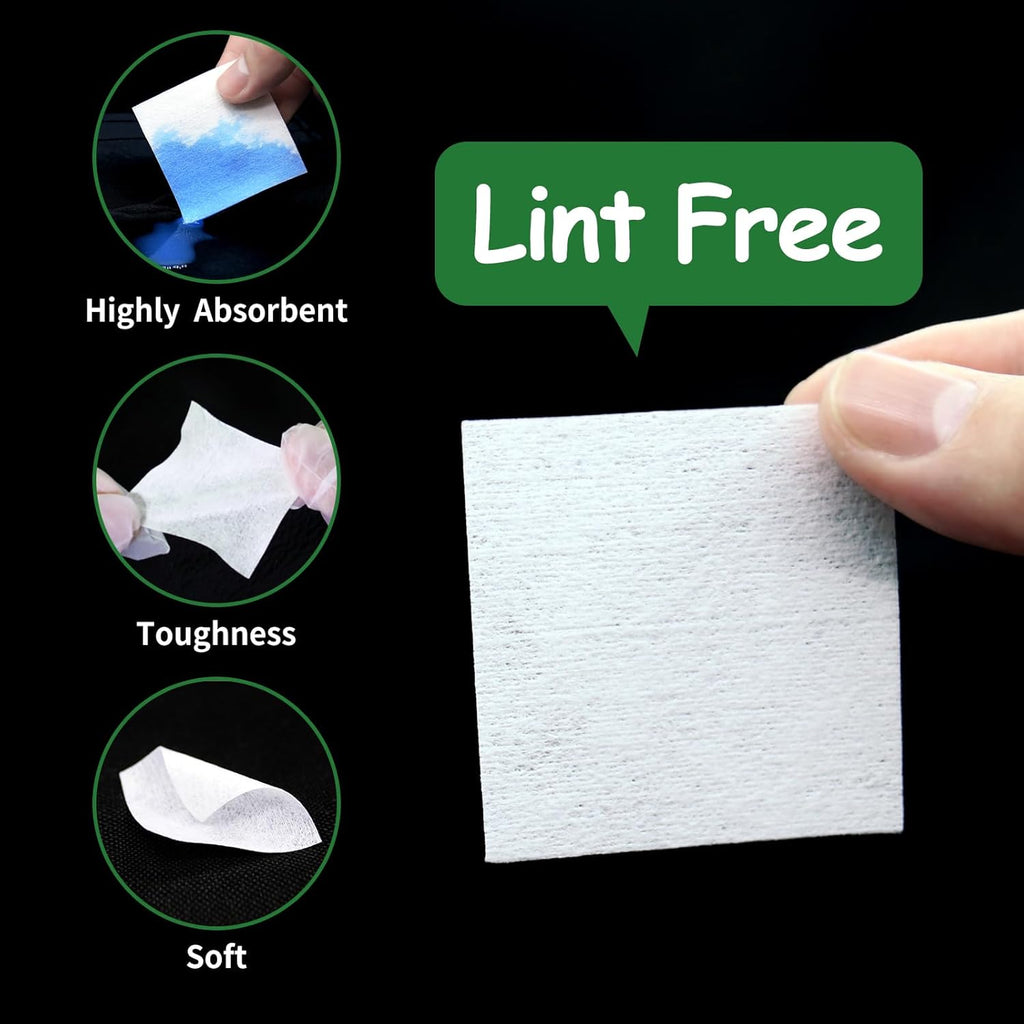 Skiennix Gun Cleaning Patches - 3000/1500 PCS Lint-Free Cloths with CLP Oil | 2"x2" for All Firearms