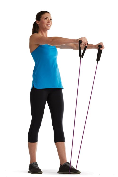 Gaiam Resistance Cord with Door Attachment, Light, Purple