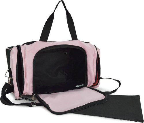 DALIX 21" Pink Sports Duffle Bag - Adjustable Strap Gym & Travel Duffel for All Activities