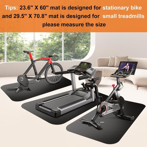 Bike Mat by [Brand Name] - Durable Treadmill & Exercise Equipment Floor Protector | Ideal for Indoor Gym
