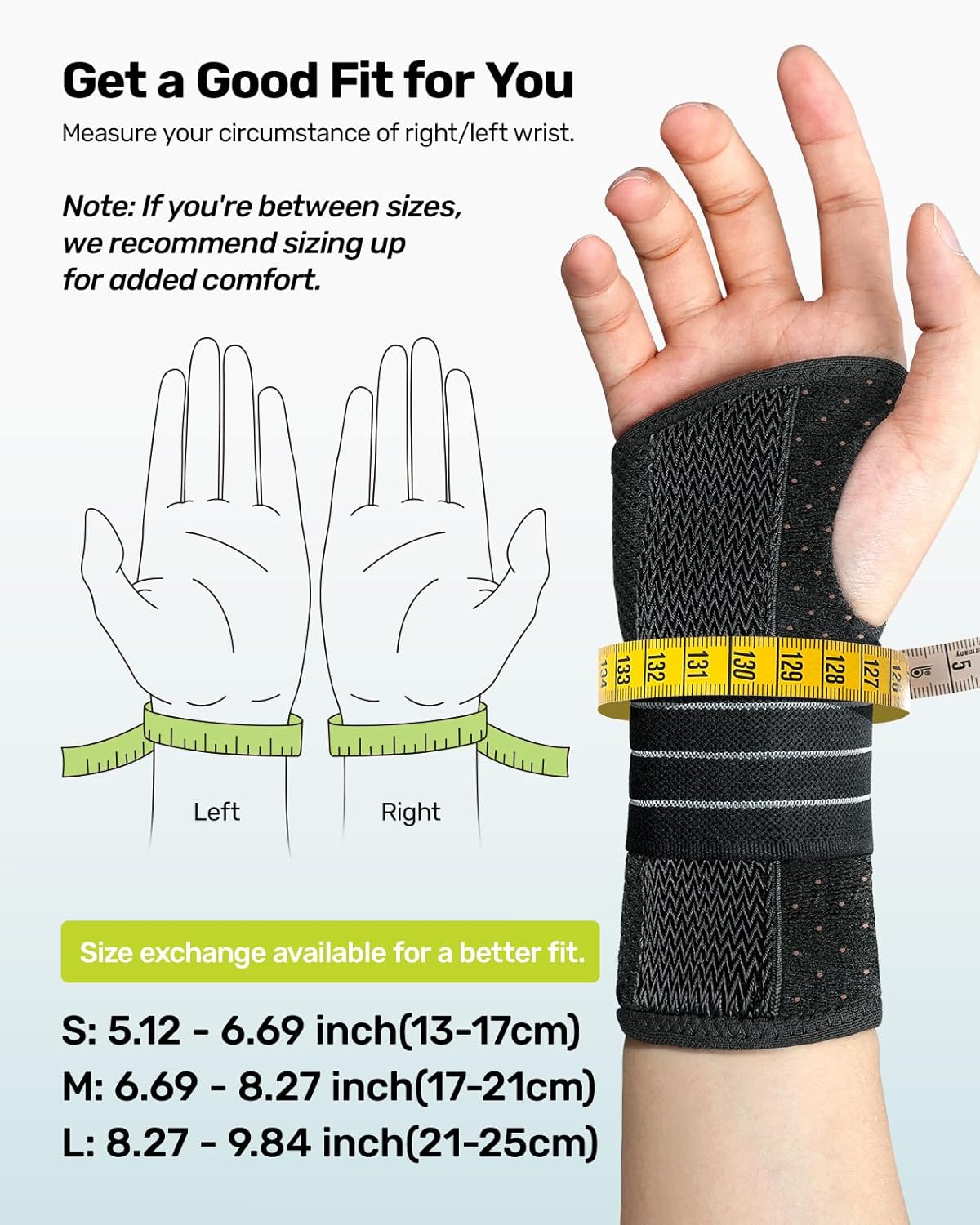 Skiennix Carpal Tunnel Wrist Brace - Ergonomic Night Support with 3 Metal Splints | Breathable Stabilizer for Arthritis Relief (Right Hand, Gray, Medium)