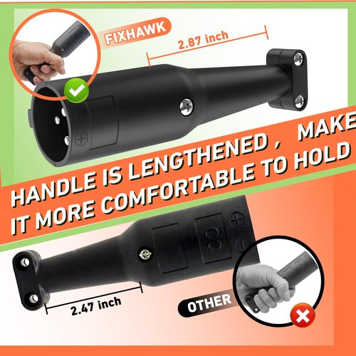 FIXHAWK Club Car 48V Charger Cord Plug, Golf Carts Powerwise Charger Handle Plug, for DS &Precedent 1995-up Model, Replace OEM# 101828901/1018289-01