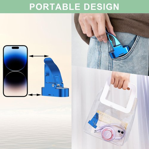 Tivora Magnetic Holder for Golf Cart - Blue, Fits 30-70 Ring, Golf Cart Holder with Strong Magnet, Secure Holder for Golf Cart and Outdoor Use
