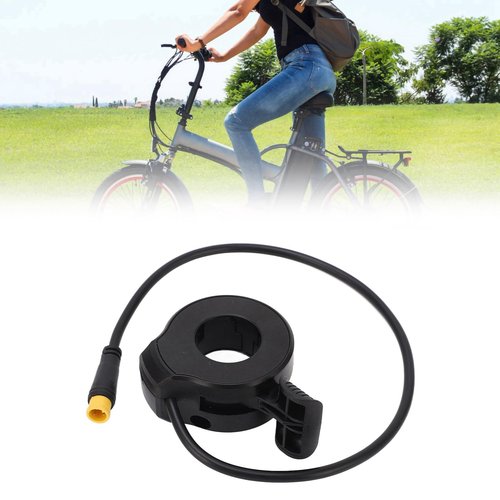 HilBeliFU 130X Electric Scooter Throttle Replacement, 3.14x5.1in Plastic Thumb Throttle Adapter, Right and Left Universal E Bike Throttle for Converting Electric Bicycle