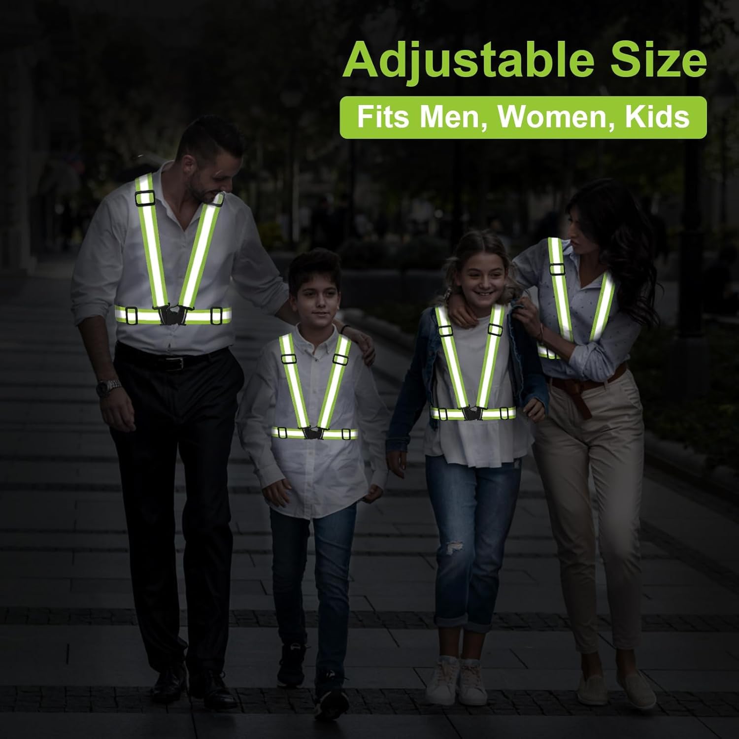 Skiennix Reflective Vest | High Visibility Safety Gear for Running, Cycling & Walking | Adjustable Fit for All Sizes