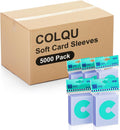 Skiennix 5000ct Clear Card Sleeves - Soft Plastic Protectors for Trading Cards | Fits MTG Standard Cards