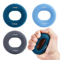 Hand Grip Strengthener, Grip Strength Trainer, Fingers Exerciser - Silicone Rings for Muscle Training Sports Rock Climbing Finger Rehabilitation Training,Hand & Wrist Muscles Trainer Stress Relief,5 Resistance Levels(3 PCS)