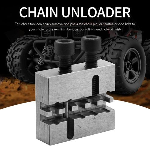 naxepantry #35 Chain Breaker Tool Racing Chain Press Tool CNC Steel Constructure Silver