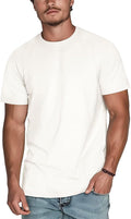 Zengjo Men's Crewneck T-Shirts - Soft Triblend Basic Tees for Ultimate Comfort | Relaxed Fit