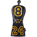 SHABIER Golf Sports Style Golf Wood Club Headcover Fairway Cover for #5 Head Club (Black 24 Fairway Cover)