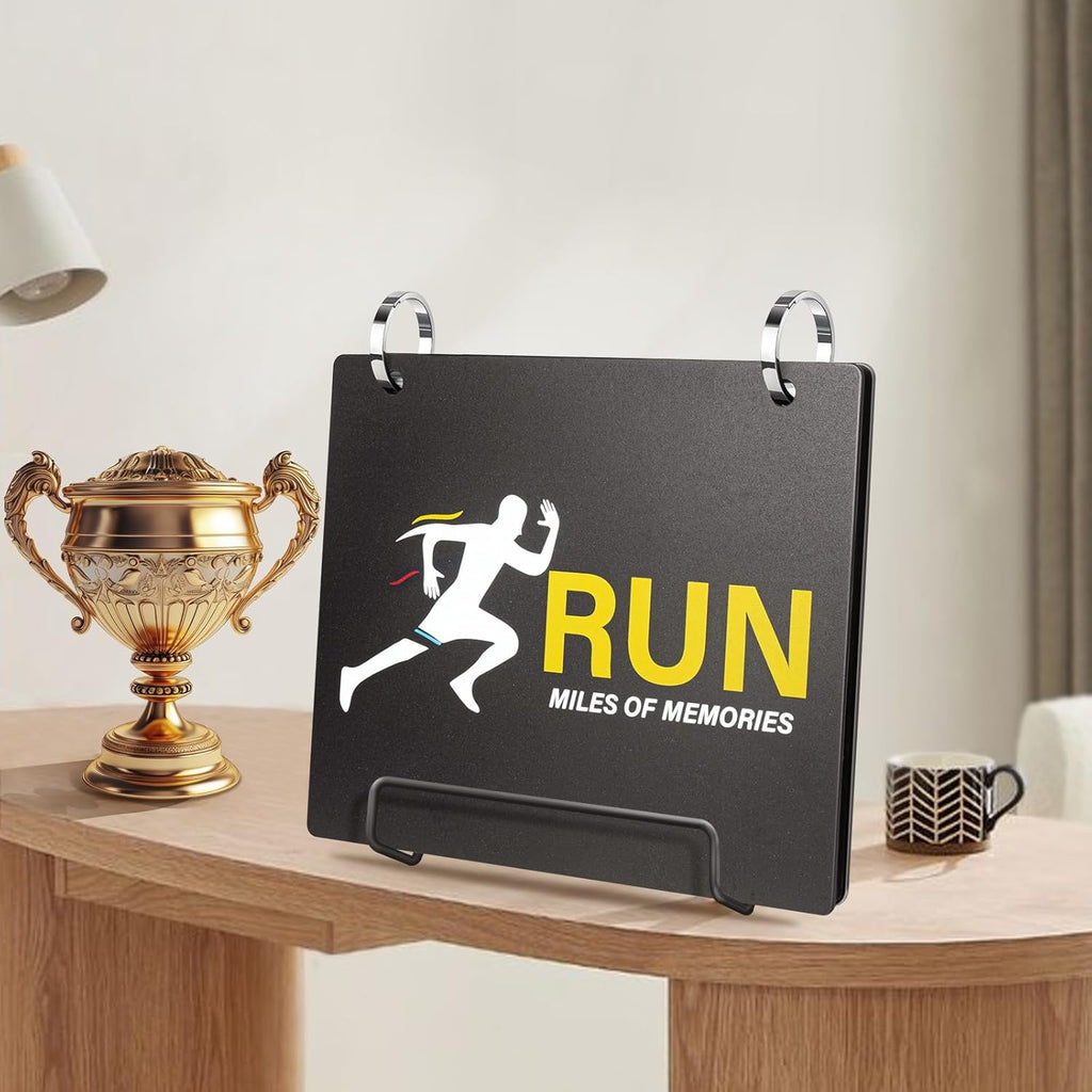 Race Bib Holder by [Brand Name] - 20 Sleeves for Runners | Durable Vinyl Sheet Protectors in Black