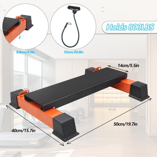 Steel Calf Raise Block, Heavy-Duty Calf Stretcher,Calf Raise Machine, for Squat and Stretch Exercises, with Tension Control Band for Full Body Workout - Gym,Home,Office