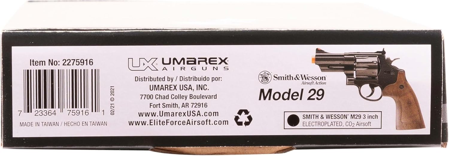 Umarex Smith & Wesson M29 Revolver | 6mm BB Airsoft Gun for Realistic Shooting Experience