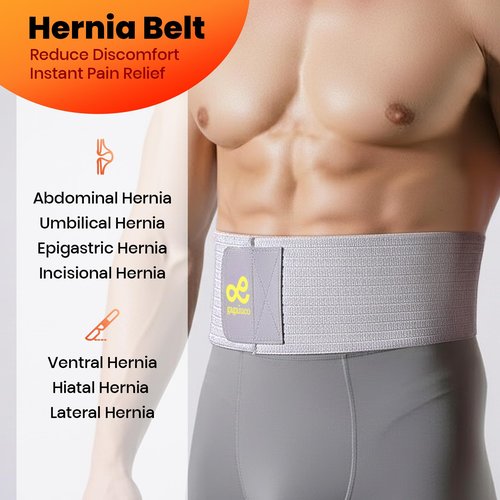 gagaiuco Umbilical Hernia Belt for Men & Women, Abdominal Binder Adjustable Truss Support with Compression Pads for Naval, Ventral, Incisional, Epigastric, Belly Button Hernias, Pre Post Surgery,Super Breathable-L