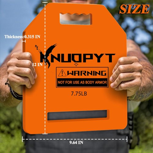 KNUOPYT Weight Vest Plate,Weighted Plate for Vest,Plate Carrier Weights 7.75LBS,Tactical Vest Plate for Push Ups, Pull Ups and Running Strength Training(1PCS)