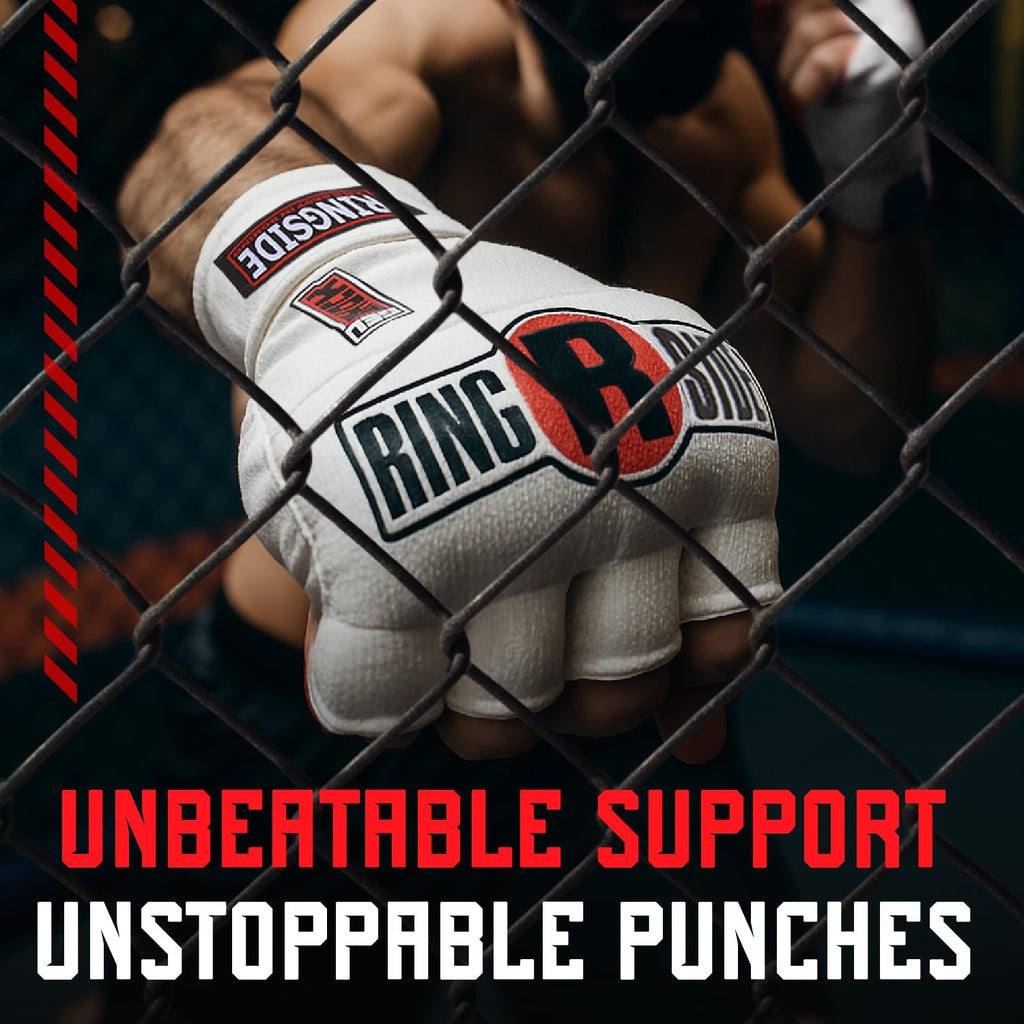 Ringside Gel Shock Quick Wraps - Impact-Absorbing Hand Wraps for Boxing, MMA & Martial Arts | Secure Support