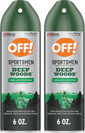 OFF! Deep Woods Insect Repellent Spray - 6 Oz | Ideal for Hunting, Camping & Fishing (Pack of 2)