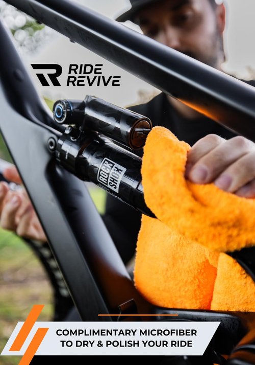 Revive Degreaser – Professional Bike Chain & Drivetrain Cleaner (16oz) – Biodegradable Foaming Spray – Edgeless Microfiber Cloth Included