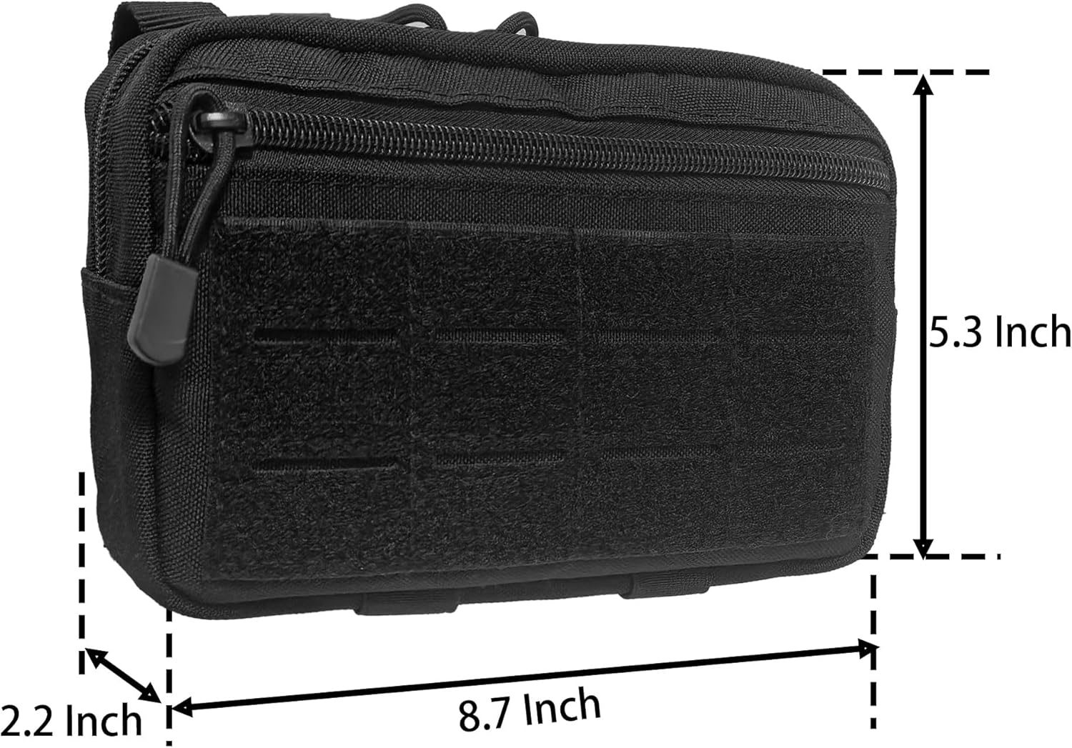 Skiennix Tactical Molle Admin Pouch - Modular EDC Utility Pouch with Map Sleeve | Includes US Flag Patch