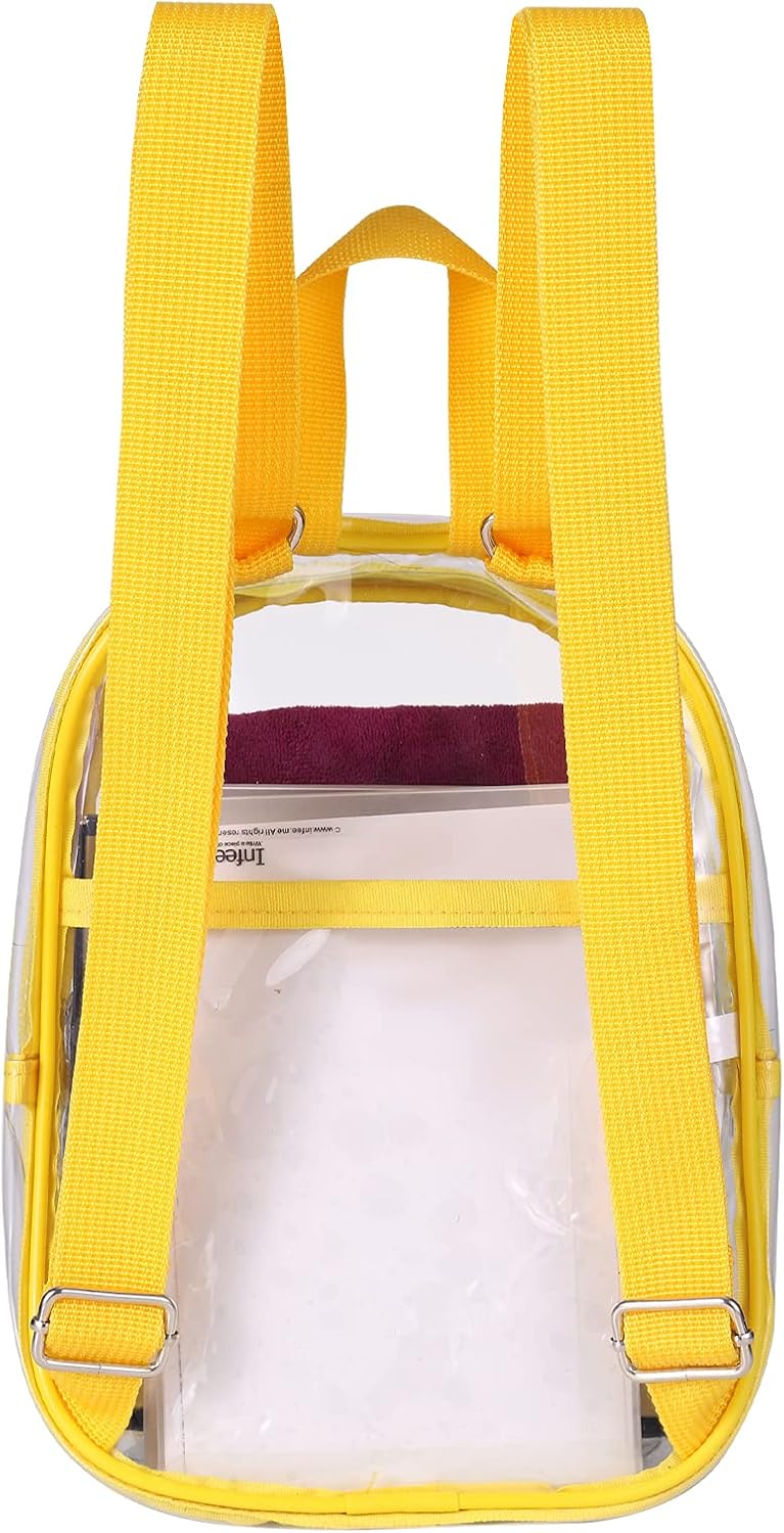 USPECLARE Clear Mini Backpack - Stadium Approved Transparent Bag for Kids | Ideal for Concerts & Sports Events