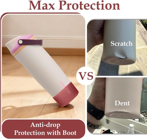Mity Rain Silicone Boot for Owala Water Bottle | 24 oz, 30 oz, 32 oz, 40 oz | Anti-Slip Protective Sleeve