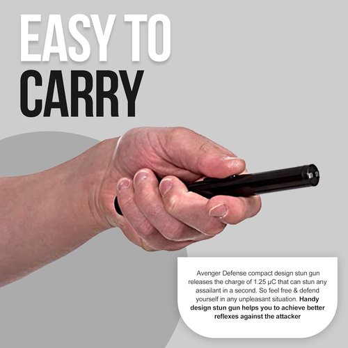 ADS-15SBP Pen Stun Gun - Rechargeable Self Defense Device for Women's Protection