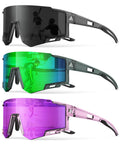 CIFOYA 3 Pack Kids Polarized Sunglasses Youth Baseball Sunglasses for Boys Girls Age 6-14 Sports UV400 Protection SunGlasses