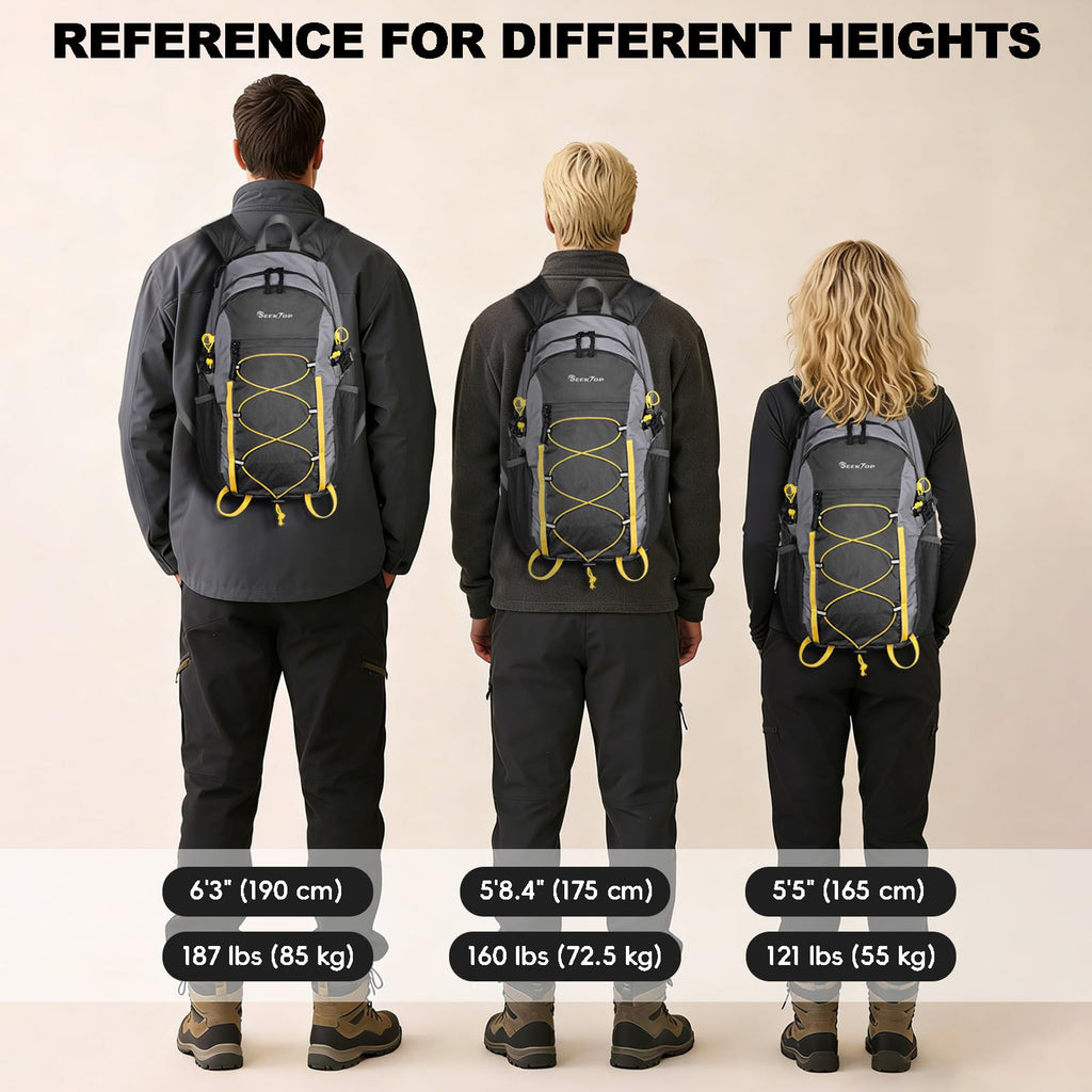 Seektop 20L Foldable Waterproof Hiking Backpack, Ultralight Small Lightweight Daypack Packable Backpack for Men Woman