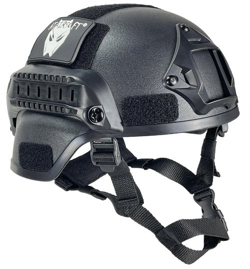 ATAIRSOFT Tactical Airsoft Paintball MICH 2000 Helmet with Side Rail & NVG Mount Black