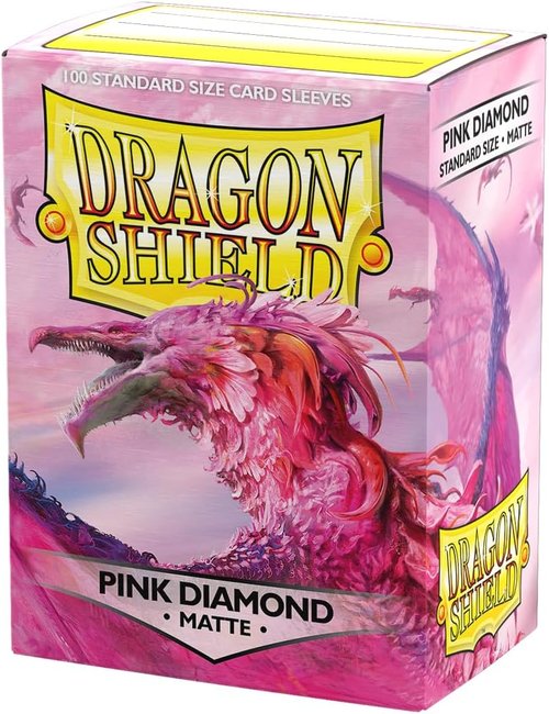 Dragon Shield | Premium Pink Sleeves Bundle - 2X 100 CT Smooth & Tough TCG Sleeves for Pokémon, Flesh & Blood, Magic The Gathering