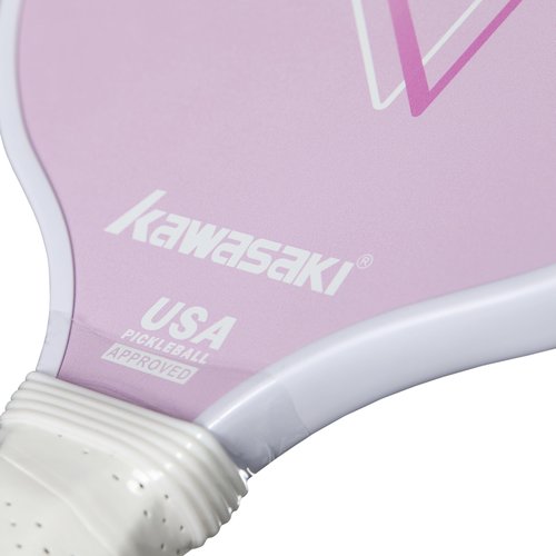 Pickleball Paddle, Kawasaki Ultra Lightweight Pickleball Racket with Fiberglass Surface PP Honeycomb Core Pickle Ball Paddle for Beginners 15mm (Pink)