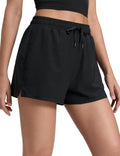 CRZ YOGA Athletic Shorts for Women - High Waisted 2-in-1 Design with Pockets | Casual Tennis & Running