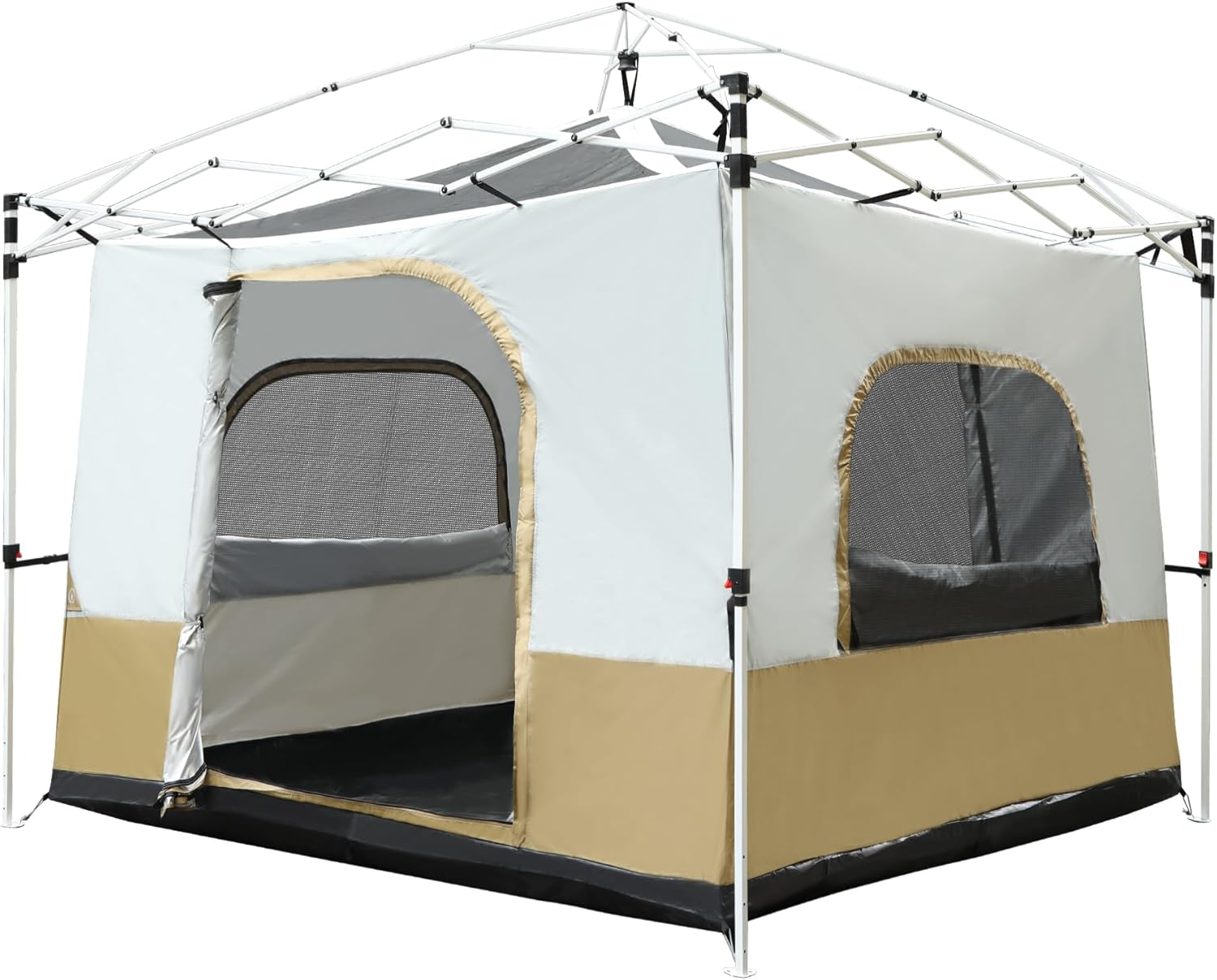 REDCAMP Canopy Camping Tent - Converts 10'x10' or 10'x20' Canopy Into Spacious Shelter for 4-6 People