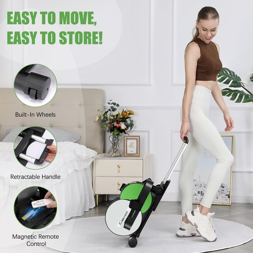 ANCHEER Under Desk Elliptical,Exercise Machine Under Desk for Home,Electric Seated Pedal Exerciser Display Monitor,Ellipse Leg Exerciser as Seen on TV,While Sitting for Seniors with Remote Control