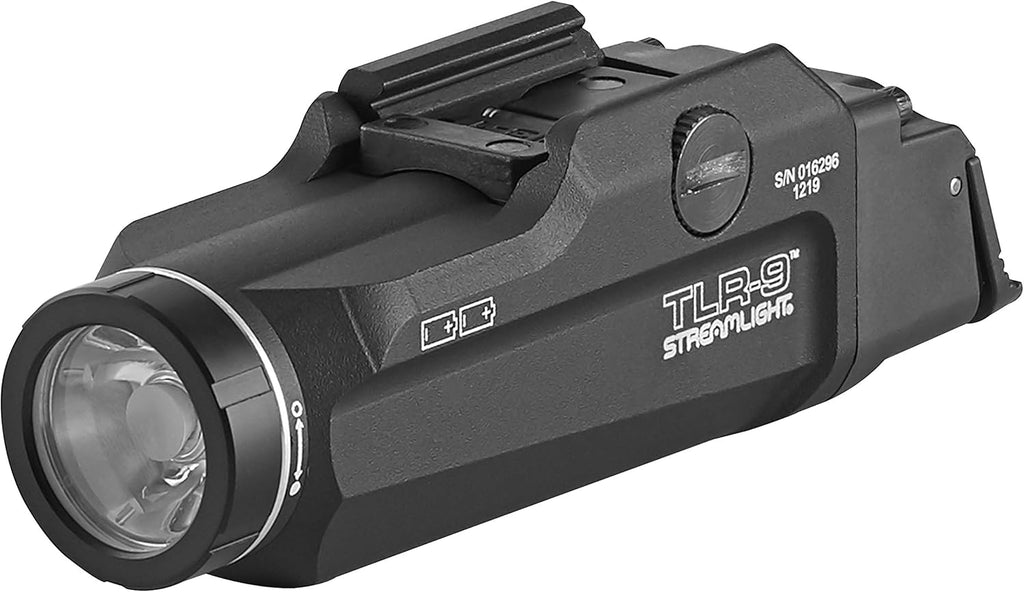 Streamlight TLR-9 Flex Tactical Light - Low-Profile Rail-Mounted with CR123A Batteries | Black