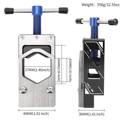 PACYTION Bike Saw Guide for Road Mountain Bike Fork Steerer, Seat Post, Bicycle Handlebar, Adjustable Cut Saw Guide for Cutting