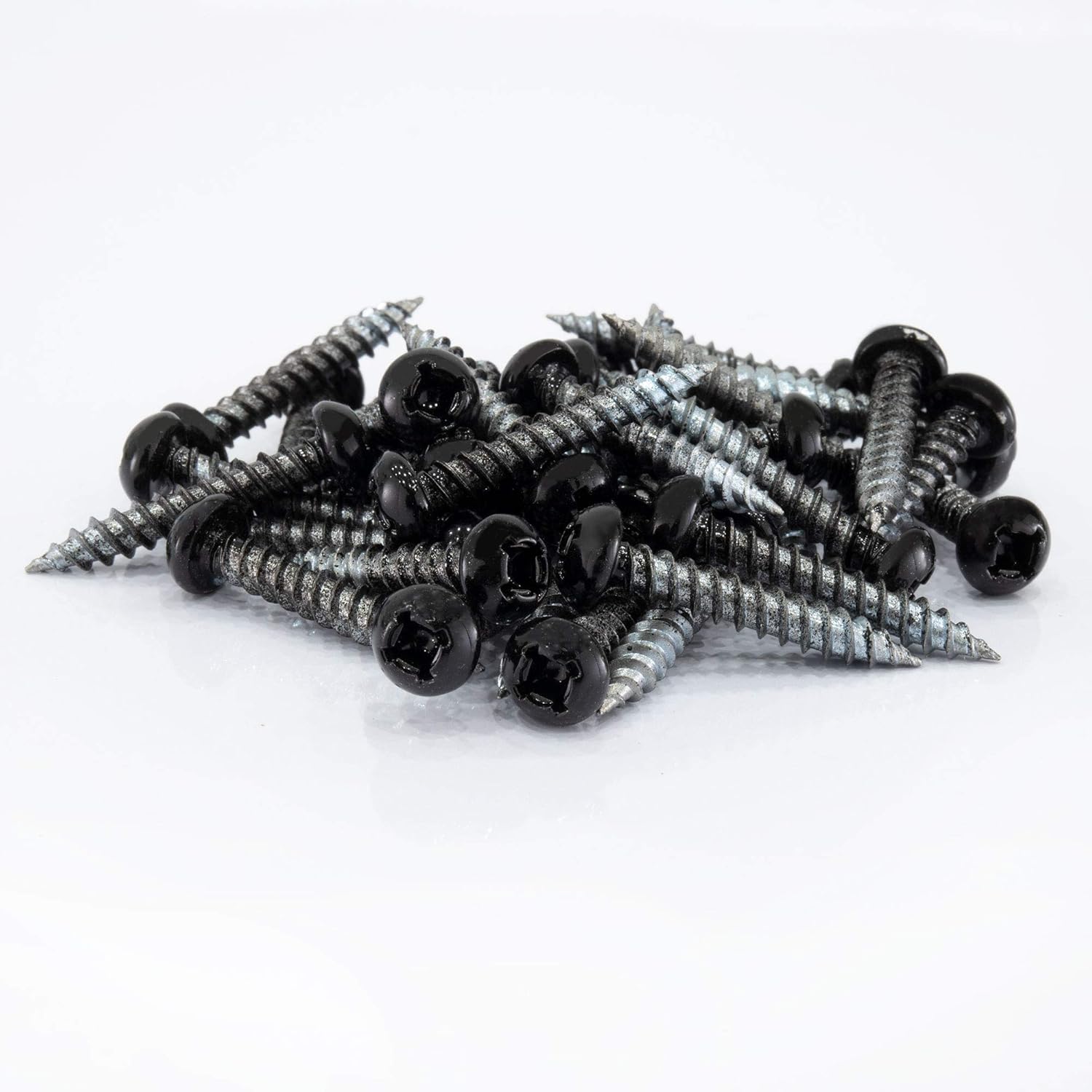 RecPro 8x1 Pan Head Metal RV Screws - Polar Black | Multi-Pack for Factory Finished Look (50 Count)
