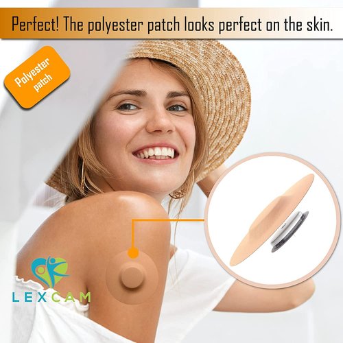 Lexcam Adhesive Patches Compatible with Dexcom G7 & Stelo, Freestyle Libre 3 – Pack of 20 – Waterproof, Tan Overpatches for CGM, Stays Secure for 10-14+ Days, Sensor is NOT Included.