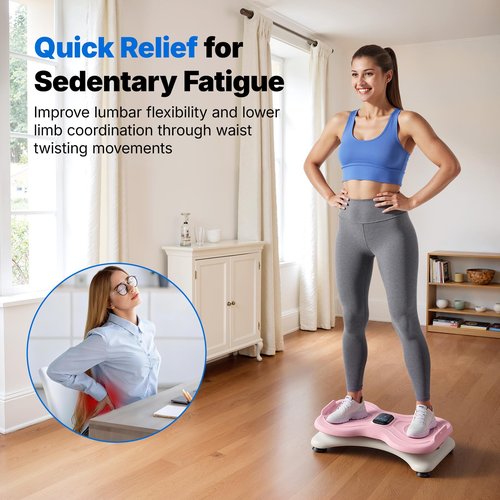 MERACH Waist Twister Machine Exercise, Waist Twister Fitness Tool with Display Counter, Exercise Twist Board for Slim Waist and Belly Fat, Noiseless Home Gym Workout Equipment for Women & Men (Pink)