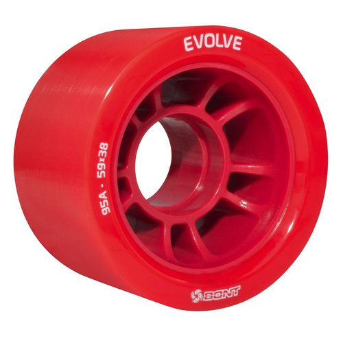Bont Skates - Evolve Roller Derby Skate Wheel - Indoor Roller Skate Wheels - Rollerskate Wheels - Purple 92A - Set of 4 Wheels (Purple 92A - Set of 4 Wheels)