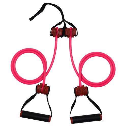 Lifeline Trainer Cable for Low Impact Strength Training and Greater Muscle Activation, 30 lbs, Pink
