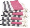 Rosé Obsidian Cotton Turkish Beach Towels - Oversized Quick-Dry, Extra Large 36"x72", 4 Pack