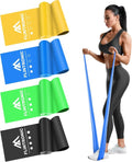 Flintronic Exercise Resistance Bands - 3 Pack with 3 Resistance Levels | 1.5M Elastic Stretch Bands for Strength Training & Yoga
