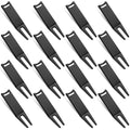 Sotiff 8 Pcs Metal Bending Golf Divot Repair Tool Portable Green Divot Fork Metal Golf Repair Tool Accessories Curved Spit for for Golfer Men Women Sports Lovers Fairway Repairing (Black)